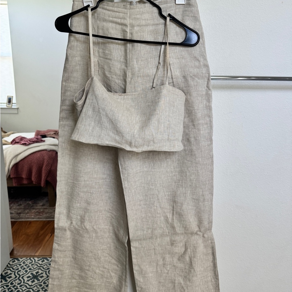 Reformation Beige Women's Two Piece Set